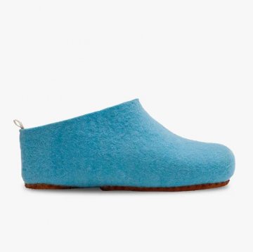 BAREFOOT SHOES MIM FELT SLIPPER-AQUA