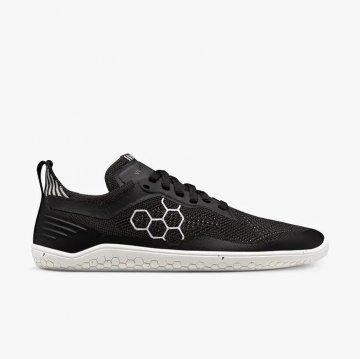 BAREFOOT SHOES GEO RACER KNIT MENS-OBSIDIAN