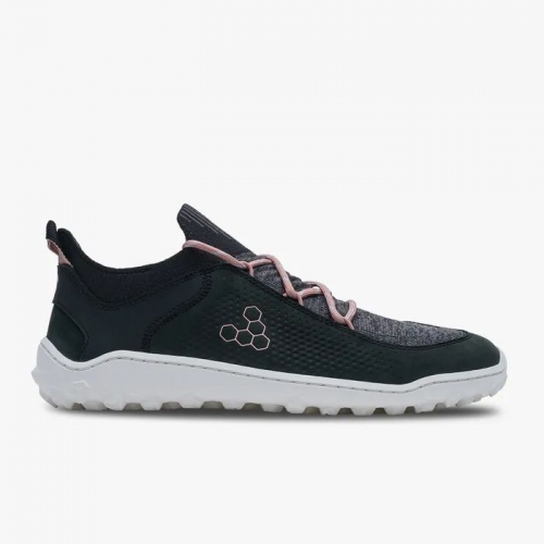 BAREFOOT SHOES TRACKER DECON LOW FG2 WOMENS-OBSIDIAN MISTY ROSE